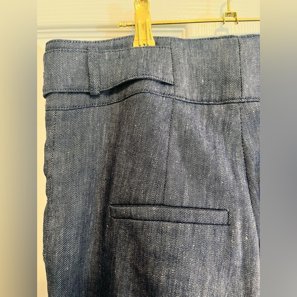 Veronica Beard Aubrie Crop Flare Linen Blend Pants - Picture 11 of 15